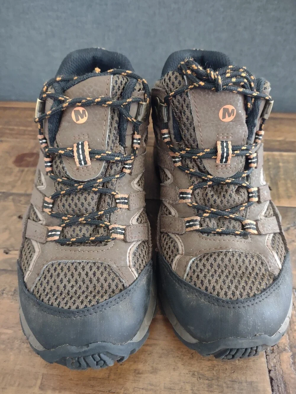 Merrell Moab Boys Mid-Ankle Waterproof Hiking Boots Size 1.5 MK261204